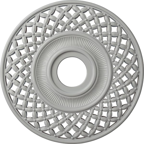 Ekena Millwork Robin Ceiling Medallion (Fits Canopies up to 6 1/4"), 22 1/4"OD x 4 3/4"ID x 1 1/4"P, Frost CM22RBFRF - main